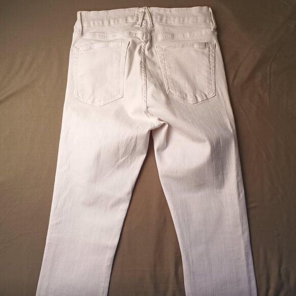 Good American Denim Jeans Size 8/29 Good Legs Mid Rise Skinny Leg White Color - Picture 6 of 10
